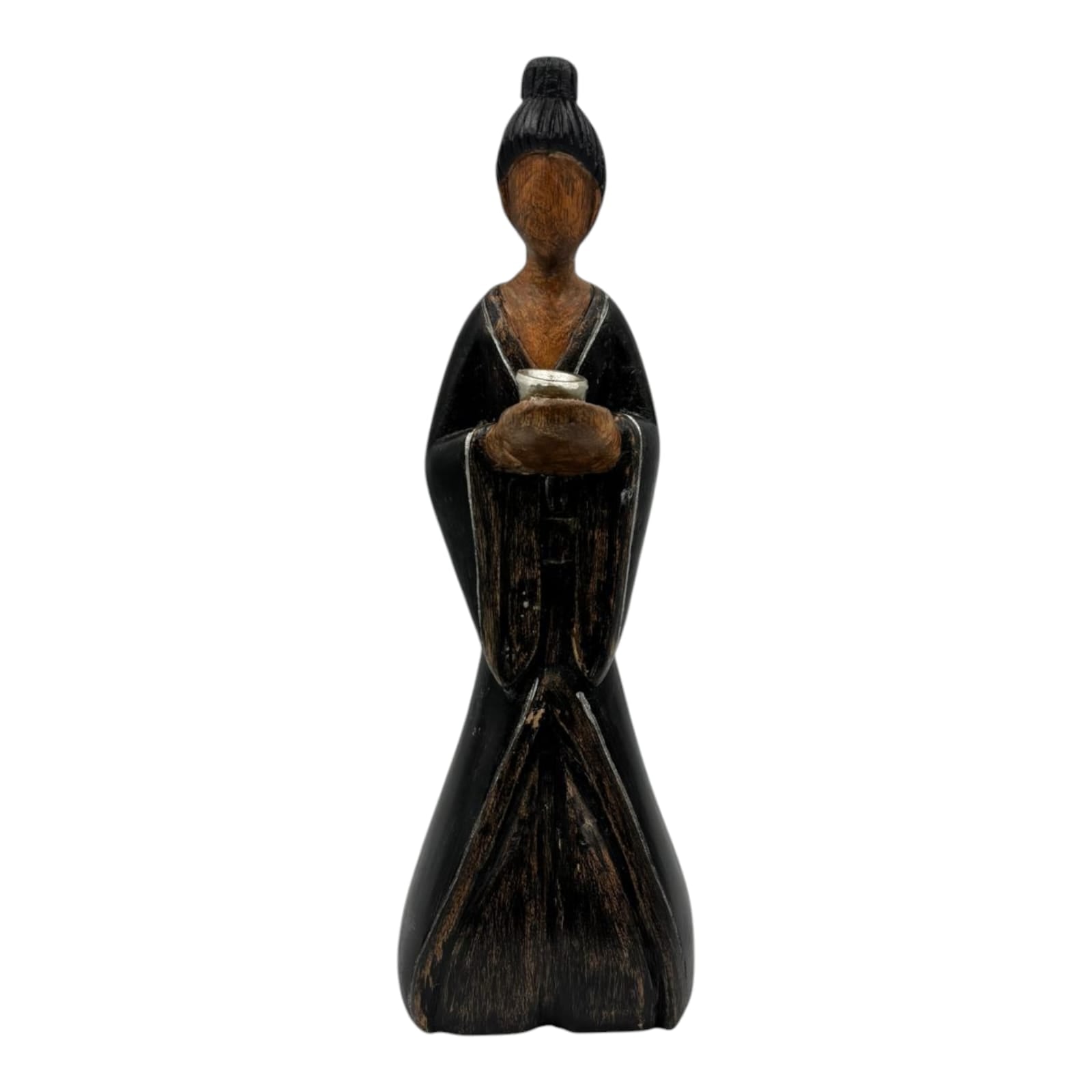 Statuina Orientale Senza Volto In legno - Sia