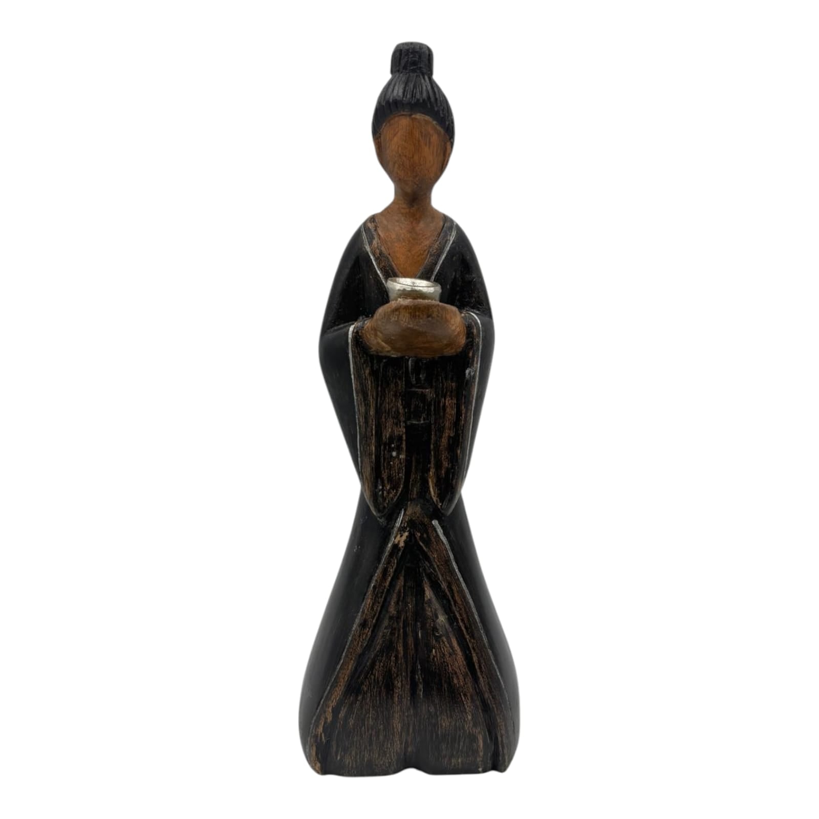 Statuina Orientale Senza Volto In legno - Sia