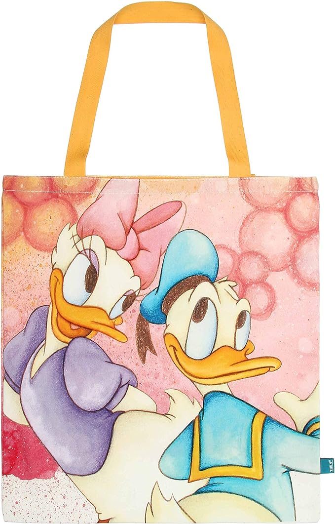 THUN -Shopper in Tessuto Paperino e Paperina Disney