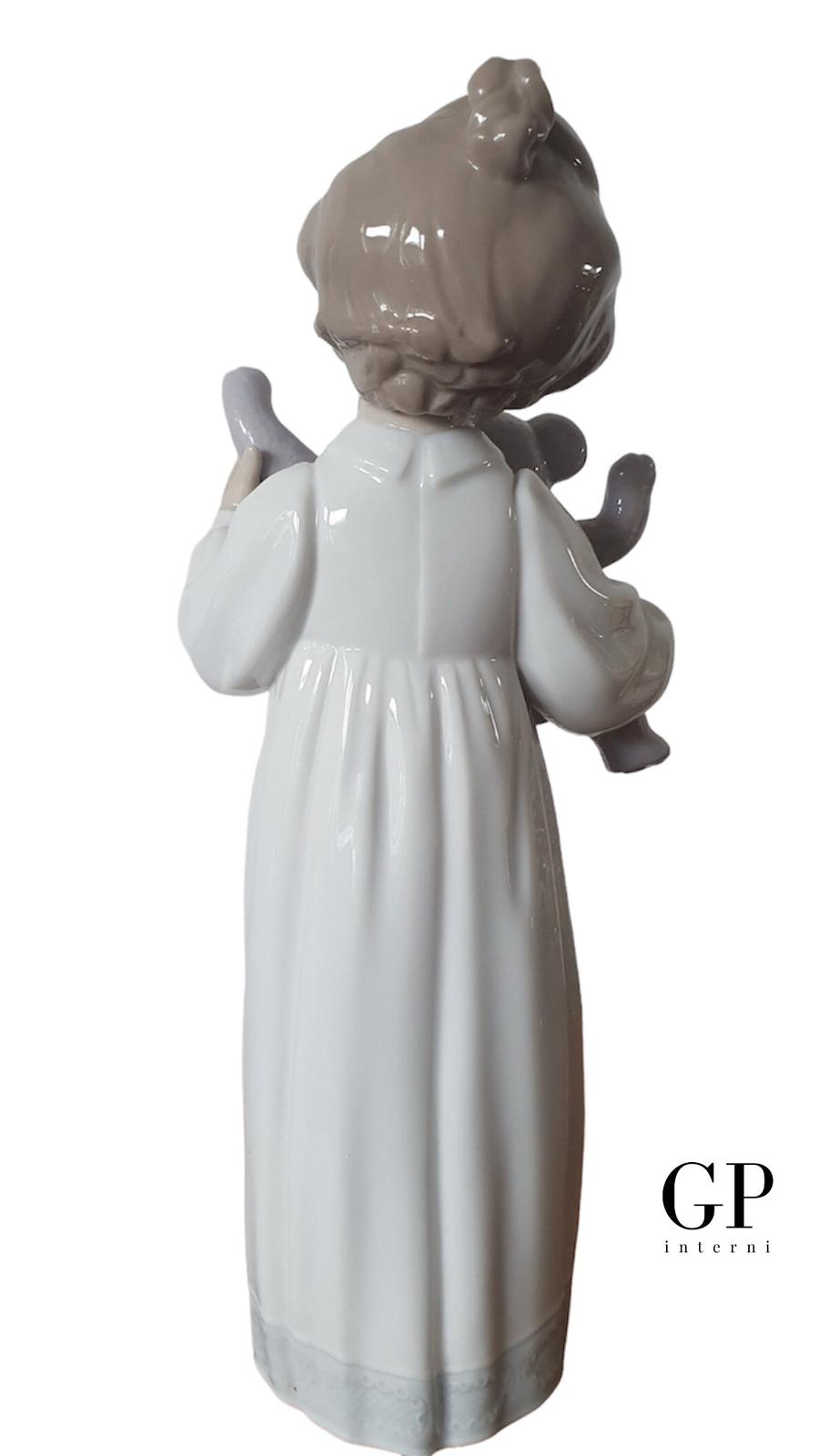 Nao di Lladro Povero Teddy! Statuetta In Porcellana