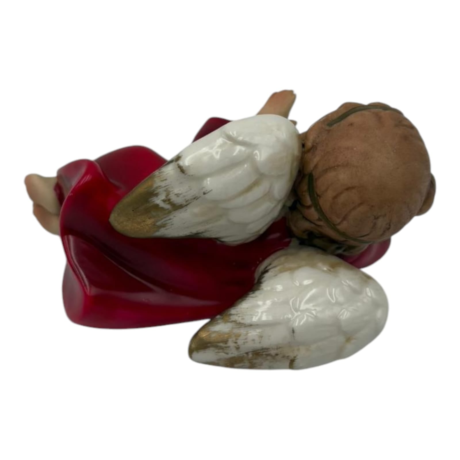 Angelo Rosso Natale In Porcellana