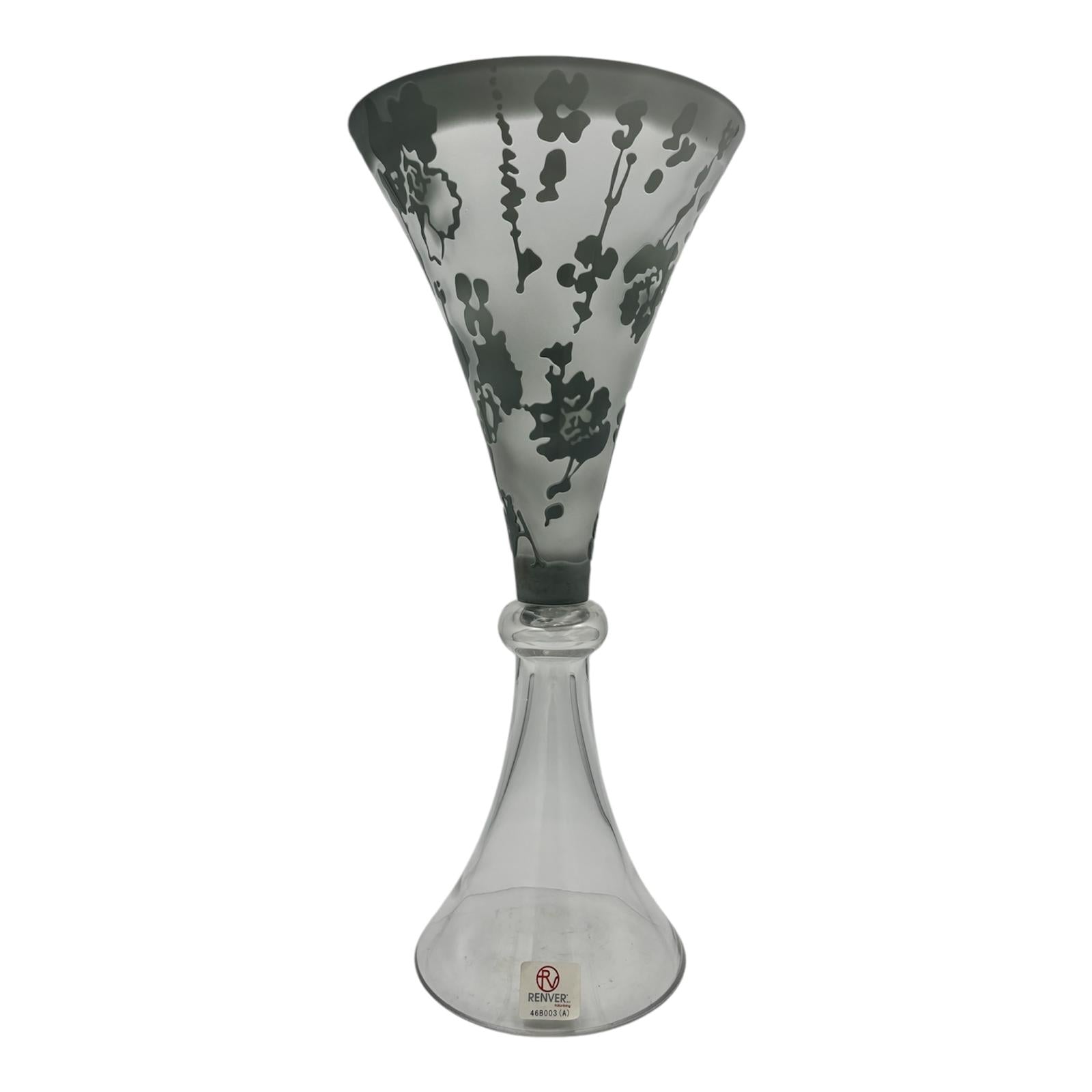 Vaso Alto Bianco e Grigio - Renver