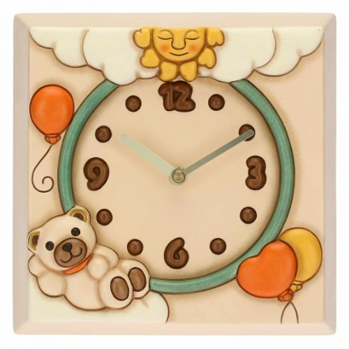 Wall clock with unisex Teddy